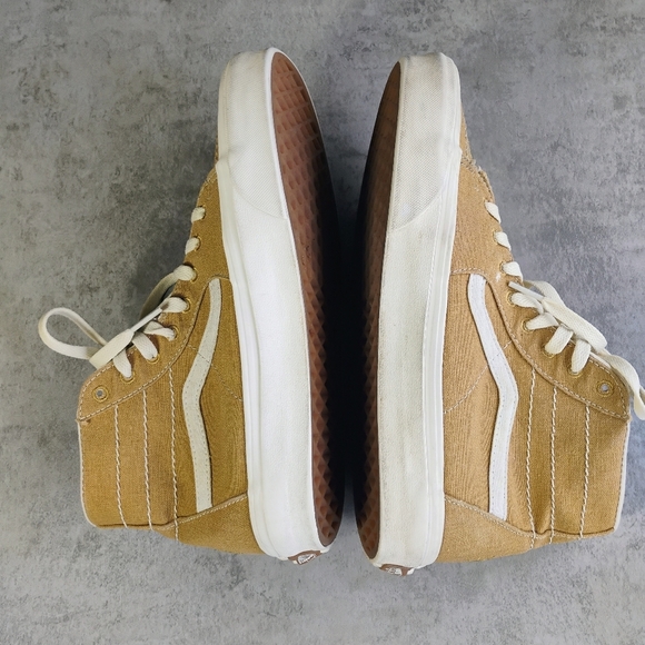 Vans X Peace Leaf Eco High Top Sneakers Womens 9.5 Mens 8 Hemp Blend Sustainable - Picture 9 of 15